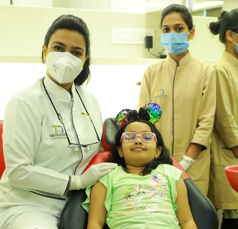 An expert team of dentist at Tamhankar Dental for paediatric department